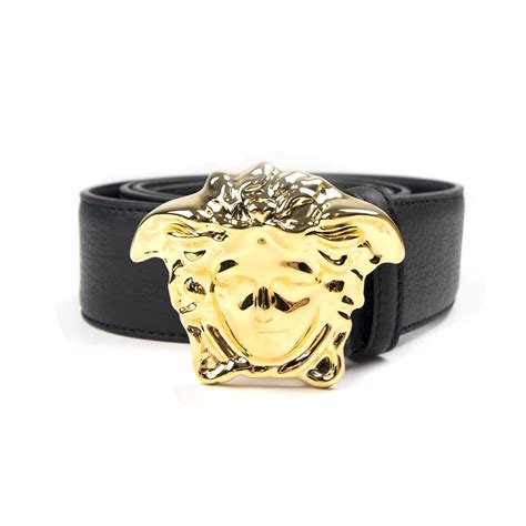 black and gold versace medusa belt|versace medusa belt.